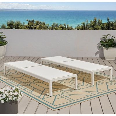 Méridienne inclinable d'extérieur pour patio, bord de piscine, terrasse et jardin Cape Coral KD (ensemble de 2)