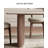 Rectangular rock plate dining table and chair set-102526612