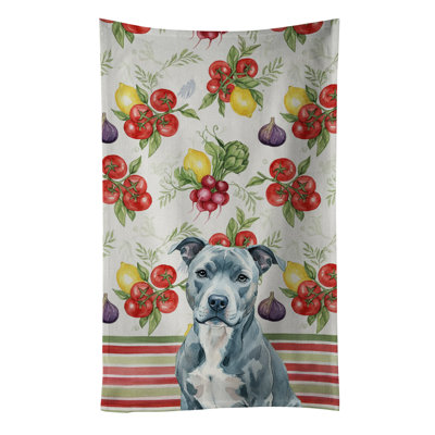 Torchon bleu American Staffordshire