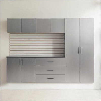 96 in. W x 79 in. H x 20 in. D Garage Cabinet Set B (6-Piece)