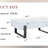 Minimalist MDF Marble-Patterned Coffee Table.Marble Pattern Sticker-147453502