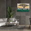  «Zebra Run» par Alonzo Saunders, art mural sur toile, 60 po x 40 po-740296195