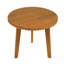 Table d'appoint ronde d'extérieur en acacia, table