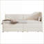 Lit de jour simple en L en velours côtelé avec 2 tiroirs de rangement, panneau de fibres à densité moyenne et cadre en contreplaqué, aucun sommier nécessaire, beige pour la chambre d'amis