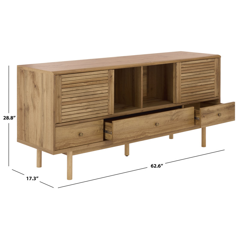 Adrin 3 Drawer Sideboard/TV Stand, Oak
