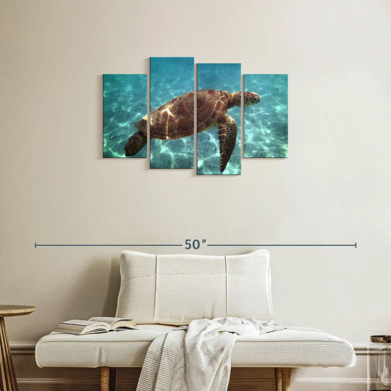 Brampt Endangered Hawksbill Turtle, 22" H x 36" W