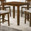 Table de salle à manger à hauteur de comptoir carrée avec soupçon de cerisier, pouvant accueillir 4 convives-709971208
