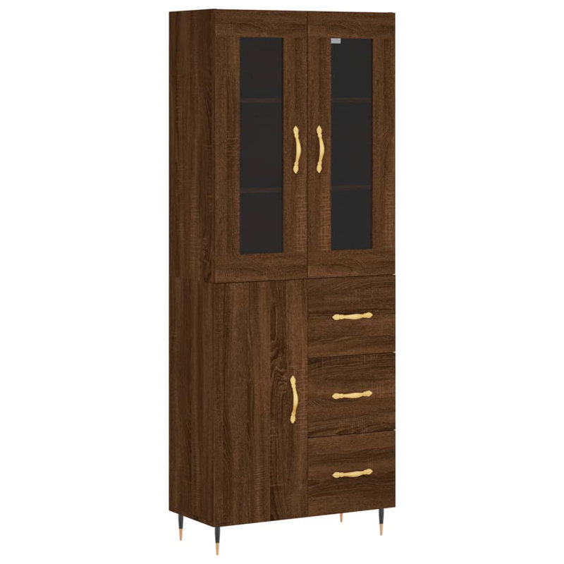 69.5cm Sideboard, Brown Oak
