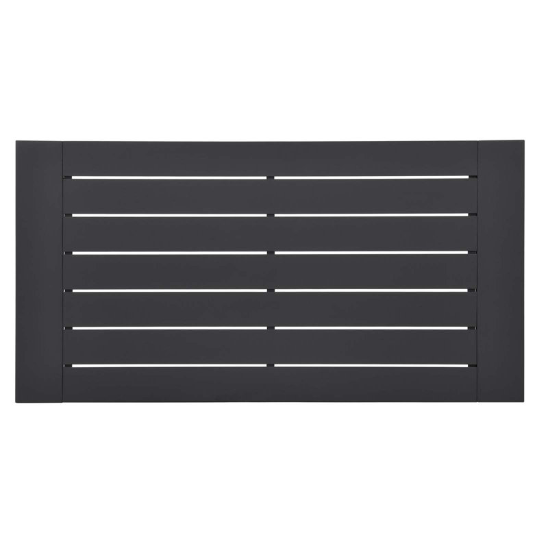 Tahoe Gray and White Aluminum Outdoor Patio Set with Coffee Table