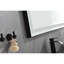 Miroir de salle de bain 118 "X 36" à DEL avec cadre en aluminium, 3 températures de couleur, fonction de mémoire, gradation continue, noir mat, améliorer l'efficacité de l'éclairage, brouillard, mémoire, ajouter du style à