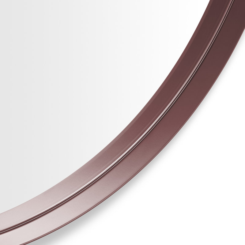 Hoopla Round Metal Wall Mirror, Oblivion, 36" x 36"