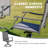 Naasir 6 - Person Steel Patio Dining Set Umbrella Hole Included Rectangular Table-1868573008