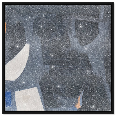 Obscured Voices I Canvas Abstract Print by Oliver Gal, Black Frame, 12 x 12