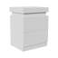 Bedside Table with Charging, 3 Layer Side Table with LED light, Remote and App Control-117530220