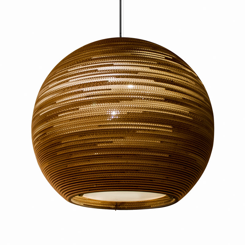 Luminaire suspendu Scraplights Sun 32 naturel, H 30 po x l 32 po x L 32 po, Naturel