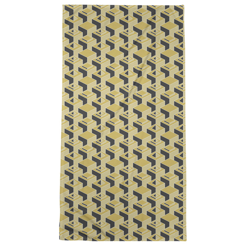 Jordao Beach Towel, Dark Green/Black