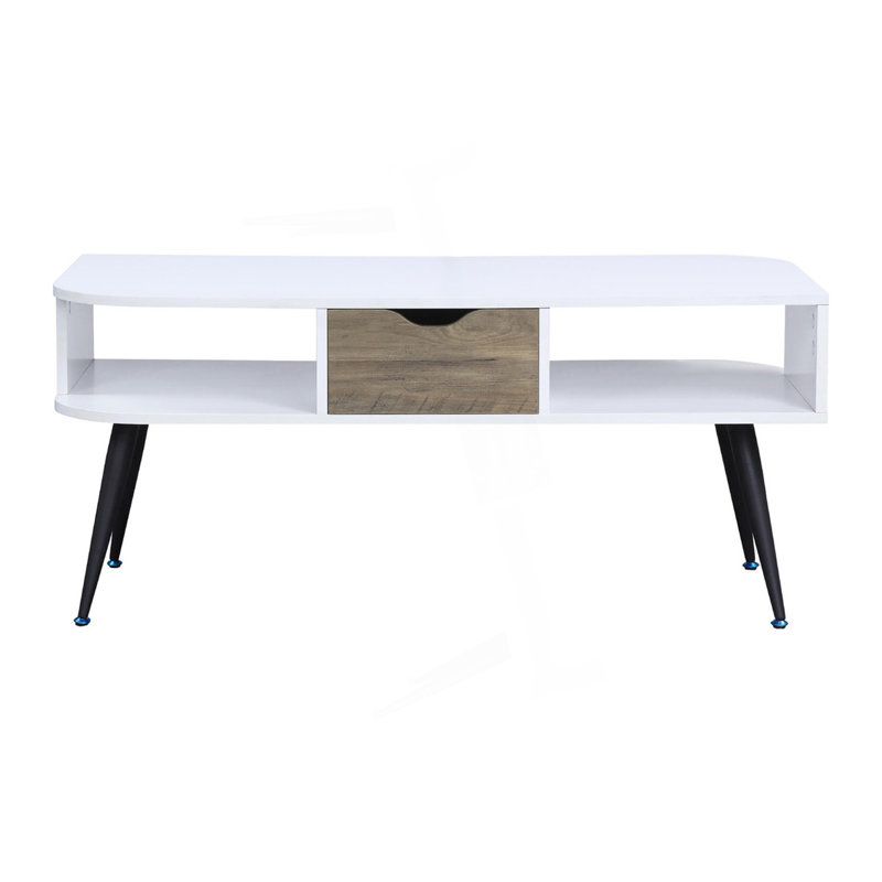 Table basse rectangulaire avec 1 tiroir de rangement