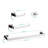 4-Piece Wall-Mounted Bathroom Hardware Set-149031853
