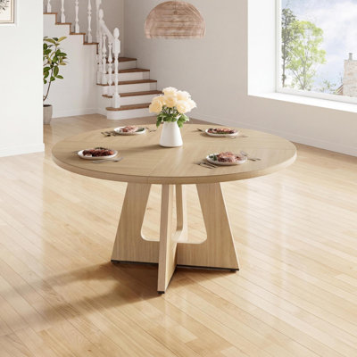 5-Piece Round Dinette Set with 4 Comfort Chairs, Compact Dining Table for Kitchen, Living Room, or Small Patio
