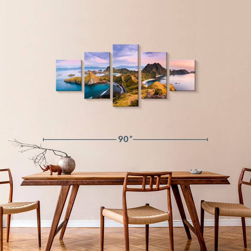 Komodo Island Azaline, 34" H x 74" W