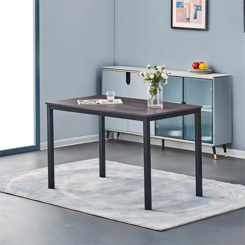 Table de salle à manger Margaux, L 31,5 po x L 55 po, Brun foncé / noir