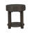 Round Shelf End Table, 20" Brown With Table , & 4-Legged