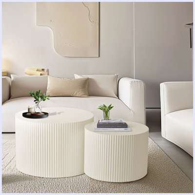 Ensemble de tables basses gigognes Wave