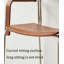 Petit tabouret rétro en bois massif