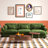 130" L-Shaped Velvet Upholstered Sectional With Ottoman-1687317847