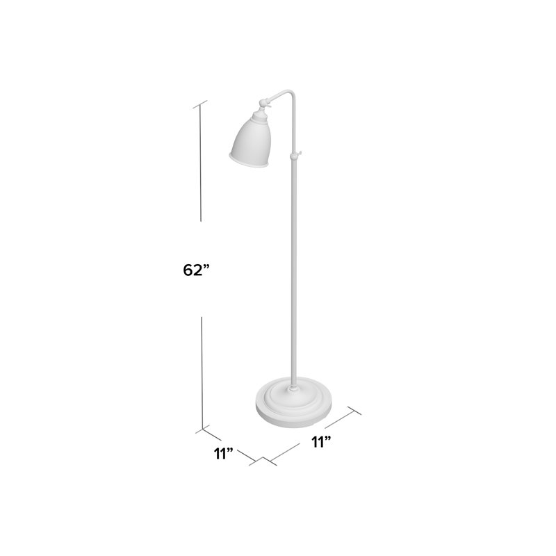 Pelletier 62'' Arched Floor Lamp, Dark Bronze