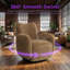 Fauteuil d'appoint pivotant à 360 ° en chenille pour le salon, le bureau ou les loisirs-1506753066