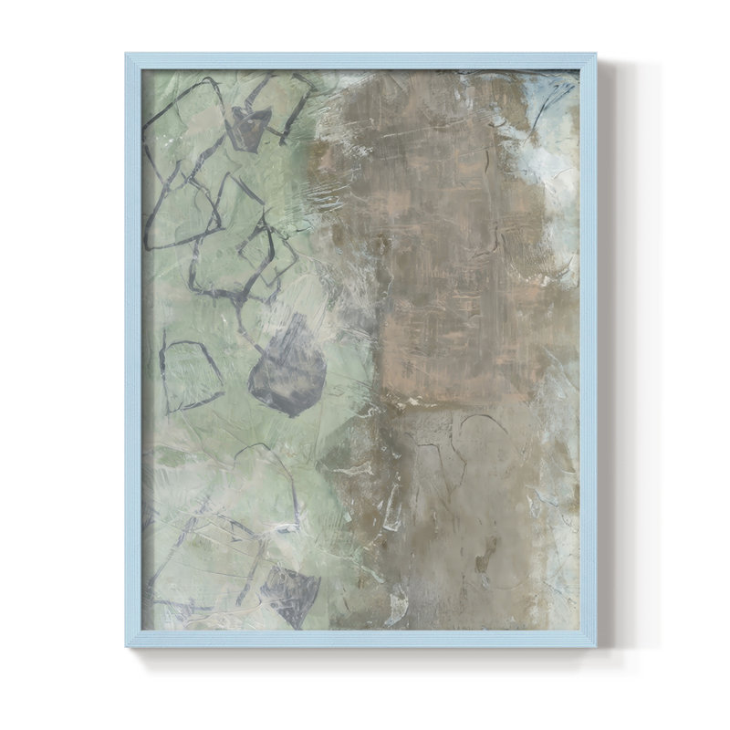 «Forest Walk II», reproduction encadrée - bois massif, Bleu, H 30 po x l 24 po