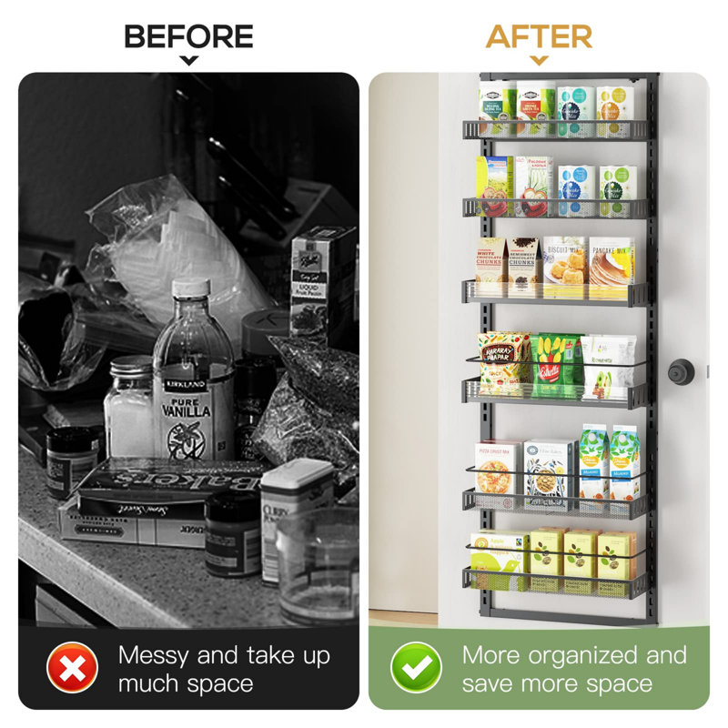Stainless Steel Spice Rack with Adjustable Racks