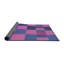 Tapis décoratif rose à motif géométrique Sackman-1429648591