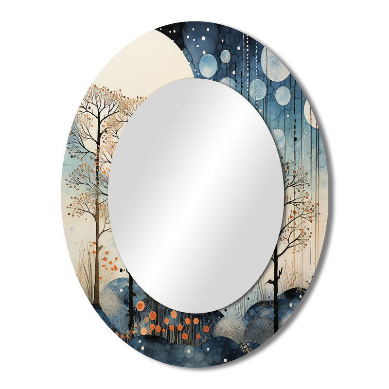 Miroir mural moderne japonais Art, 43 po x 33 po