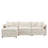 Modular Sectional Sofa With Movable Ottoman-229194960