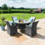 Zayd Seat Round Rattan Dining Set-9114611