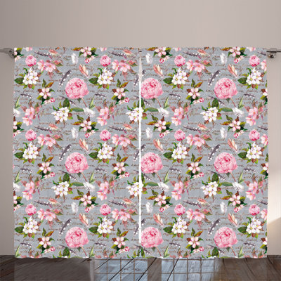 Semi Sheer Curtain Pair