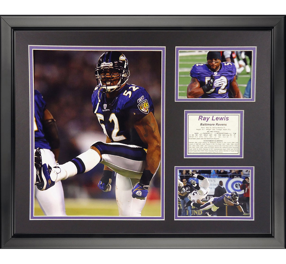 NFL Baltimore Ravens - Ray Lewis Home Framed Memorabili Legends Never Die