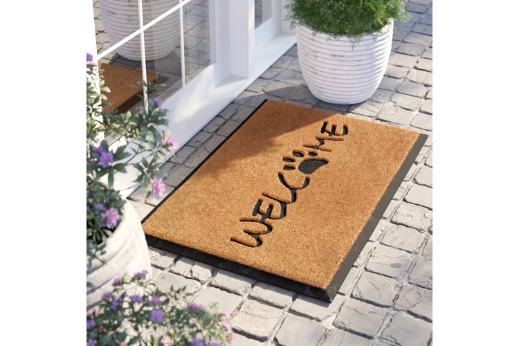 Large Cursive Last Name Coir Doormat