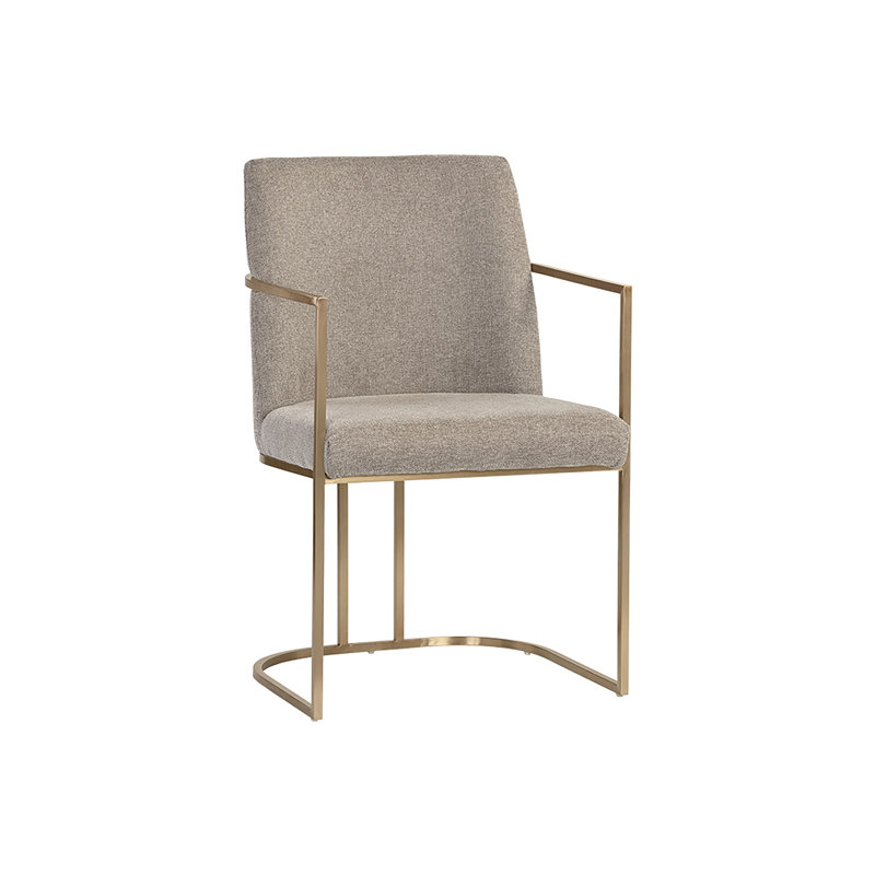 Rayla Upholstered Arm Chair, Beige
