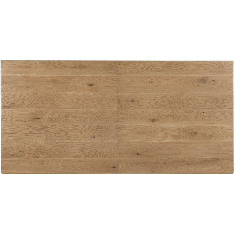 Driftwood Rectangle Dining Table With Two 20-Inch Leaves, Brown