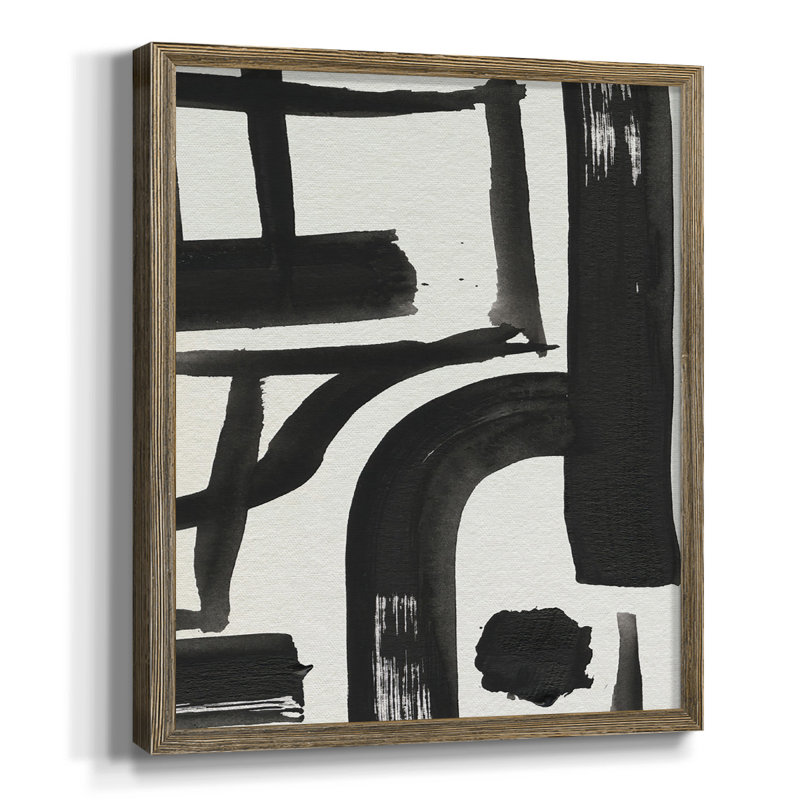 «Inkwell Intersect I», reproduction encadrée de qualité supérieure - prête à être accrochée, Pas de tapis