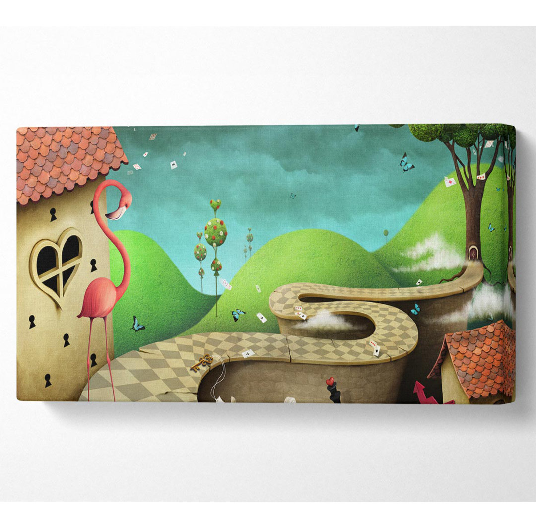 Alice In Wonderland Road - Kunstdrucke auf Leinwand - Wrapped Canvas