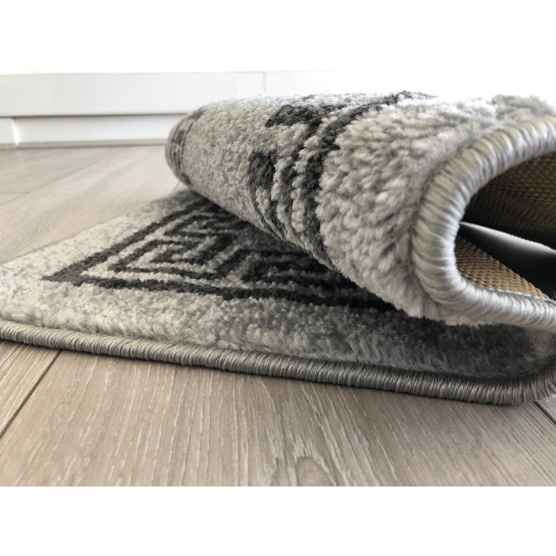 Beaulieu Non-Slip Geometric Doormat, Rectangle 75 x 146cm