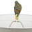 Verdant Agate-Slice Table Lamp with Marble Base 15"Dia. x 29.5" - Green, White