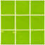 Twist Square Green Kiwi 11-3/4" x 11-3/4" Ceramic Mosaic Tile