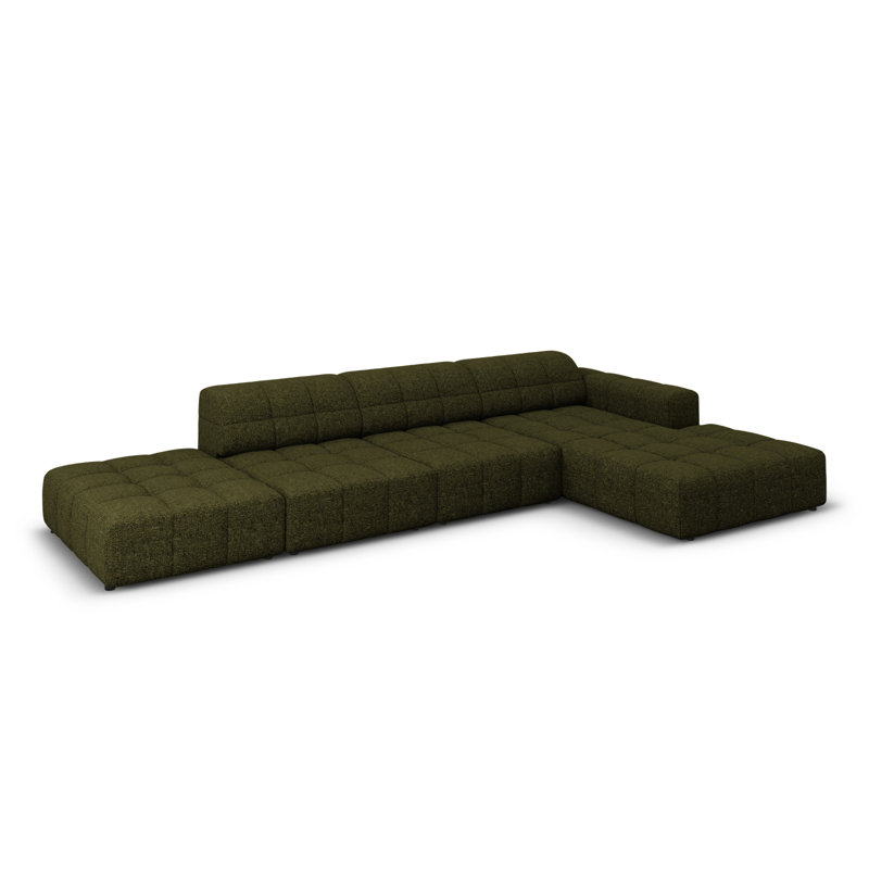 Chicago 5 Seater Corner Sofa, Right Hand Facing, Green
