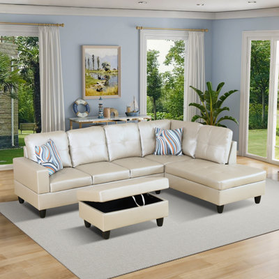 Canapé et chaise longue avec repose-pieds Beesley