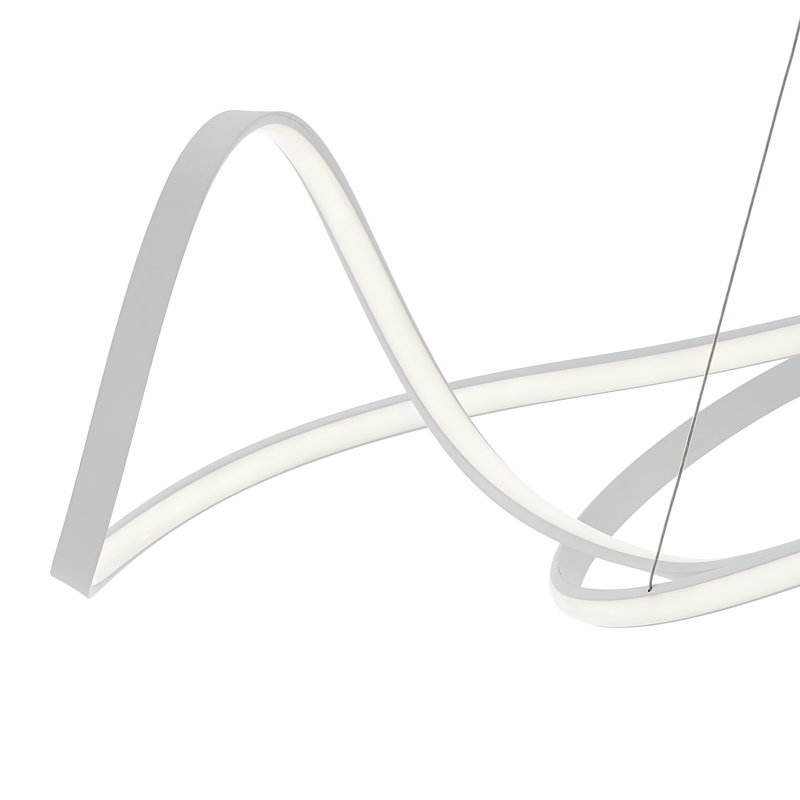 Arland Unique Tiered Dimmable Integrated LED Chandelier, White